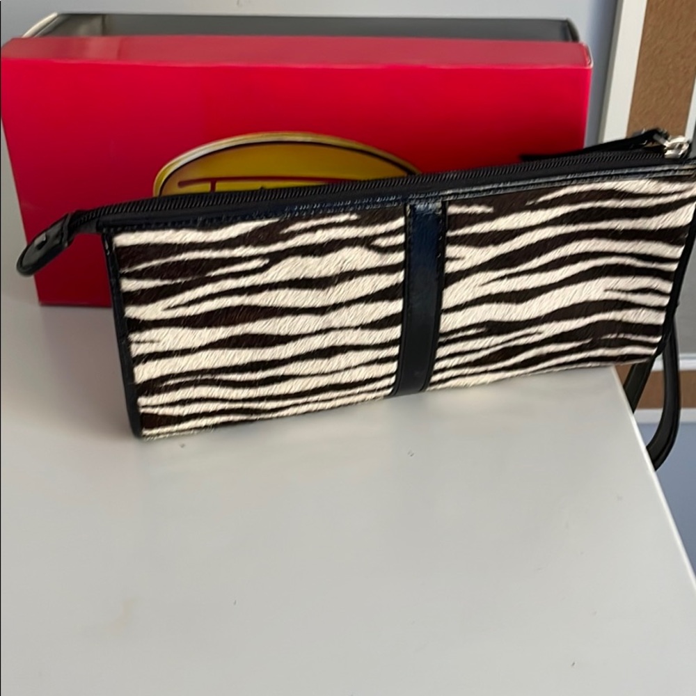 Talbots animal print clutch